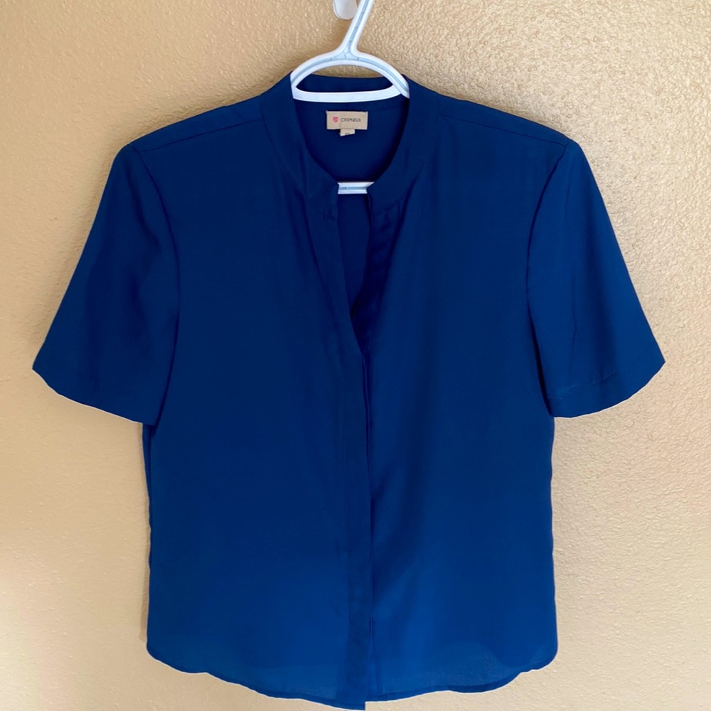 Cremieux navy shirt size xs